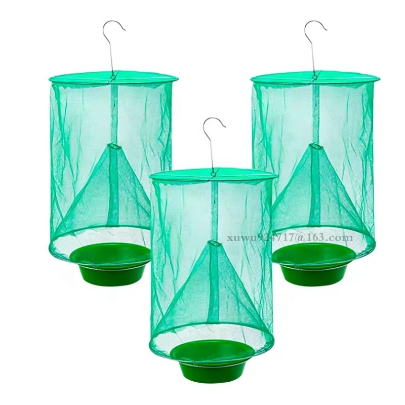 Convenient Outdoor Insect Trapper Mosquito Catcher Bug Killer Cage Net Reusable Fly Trap Fruit Fly Gnat Trap