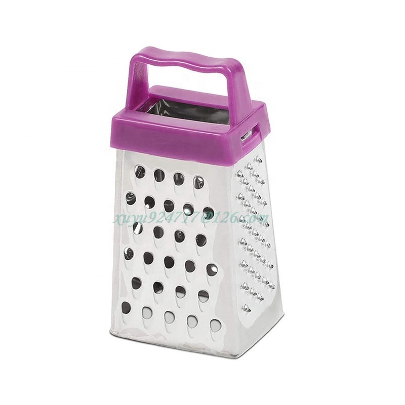 2023 Mini box Grater 4-Sided Stainless Steel Grater Kitchen Cutting for Cheese Ginger Fruits Vegetables