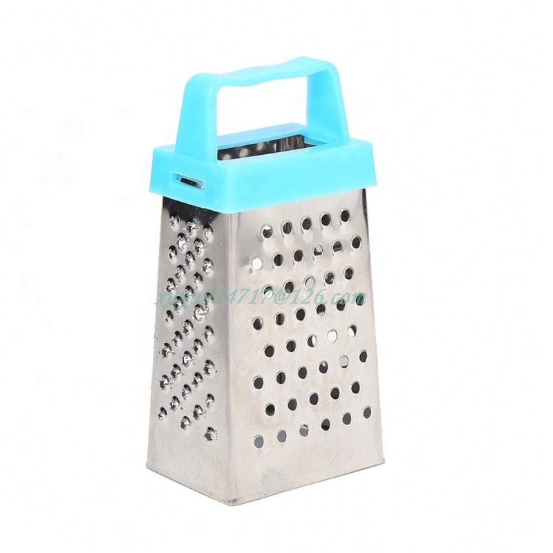 2023 Mini box Grater 4-Sided Stainless Steel Grater Kitchen Cutting for Cheese Ginger Fruits Vegetables