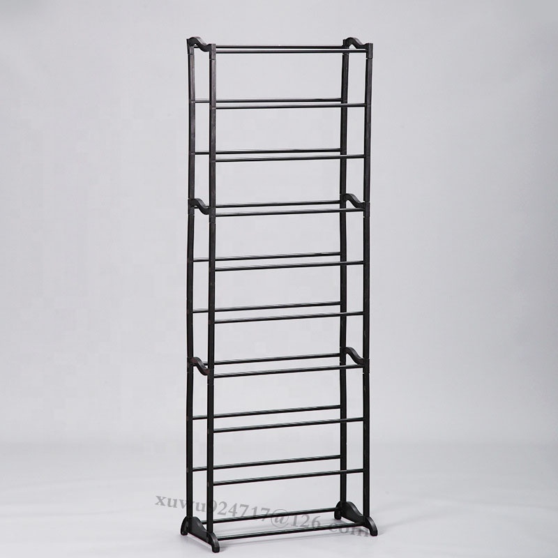 Home Storage Shoe Shelf Large Capacity Organizer For Entryways Cabinet 10 Layer Metal Iron Shoe Racks