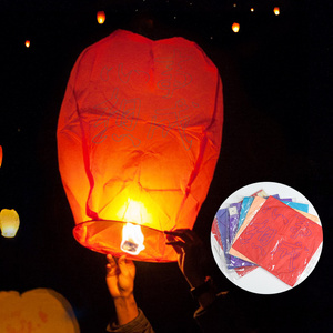 Fire Resistant Chinese Flying Wishing Lantern Sky Lantern Paper Balloons Paper Lamp Rectangular Paper Lantern