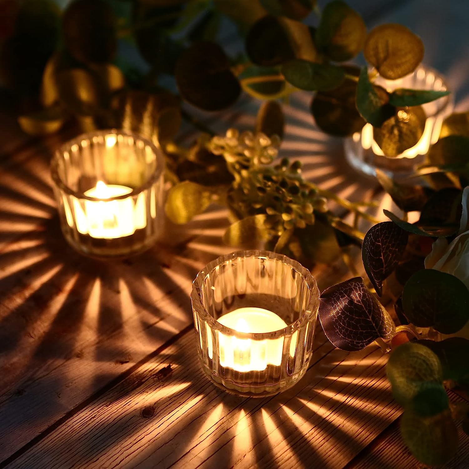 Home Decorative Wholesale Votive Candle Jars Clear Crystal Glass Tea Light Glass Candle Holders For Wedding Table Centerpiece