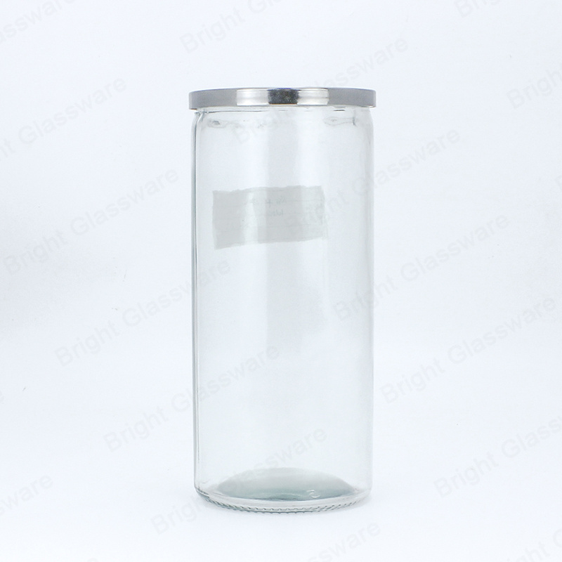 Wholesale High Quality Customized Sticker Prayer Pillar 8 Inches Excellent Eco-friendly Glass Jar Religious Candles