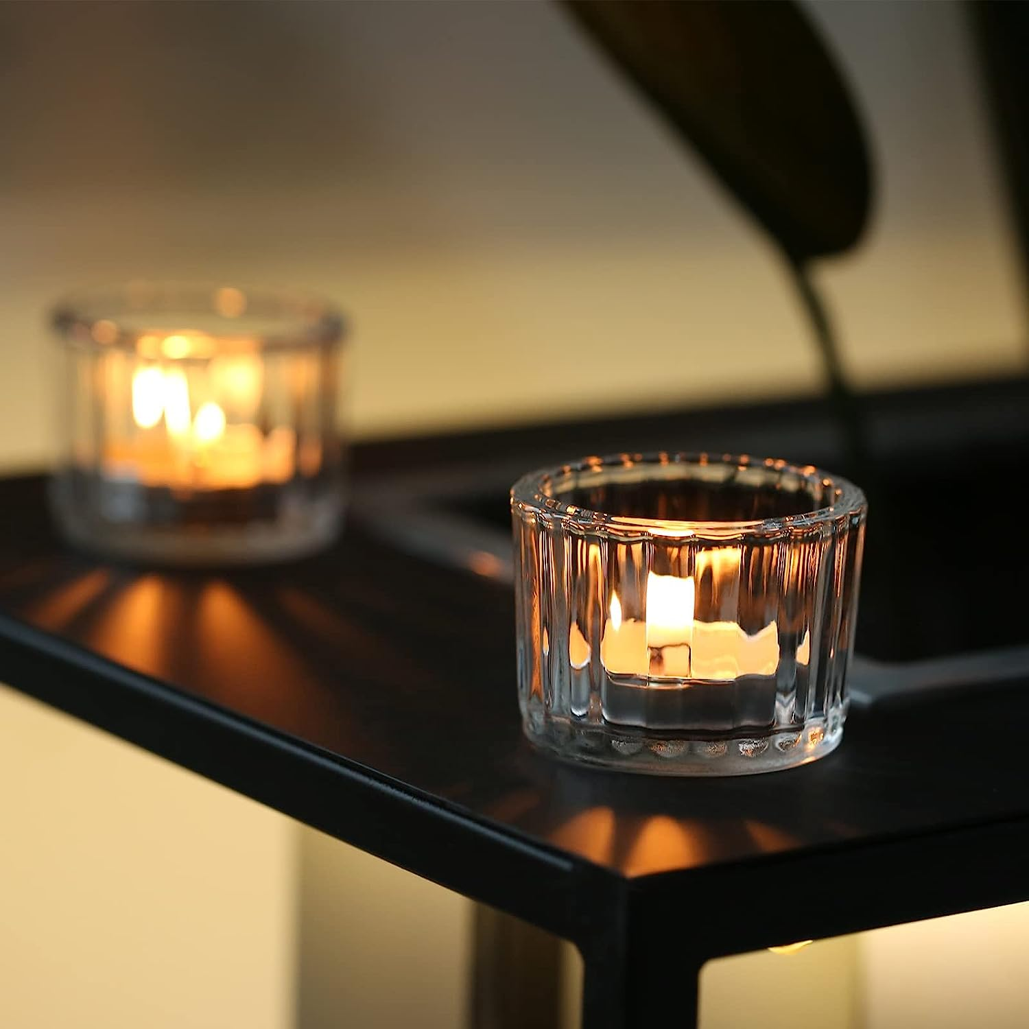 Home Decorative Wholesale Votive Candle Jars Clear Crystal Glass Tea Light Glass Candle Holders For Wedding Table Centerpiece