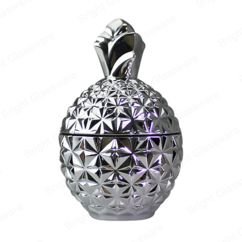 Unique Rainbow Pineapple Shaped Candle Jars With Glass Lid Pineapple Design Tealight Candle Holders For Decor In Bulk