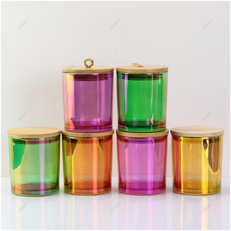 Newest Style Empty Luxury 6 oz 8 oz 10 oz 12 oz Custom Candle Jar  with Candle Lid and Box for Candle Making Recyclable