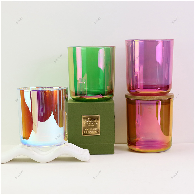 Newest Style Empty Luxury 6 oz 8 oz 10 oz 12 oz Custom Candle Jar  with Candle Lid and Box for Candle Making Recyclable