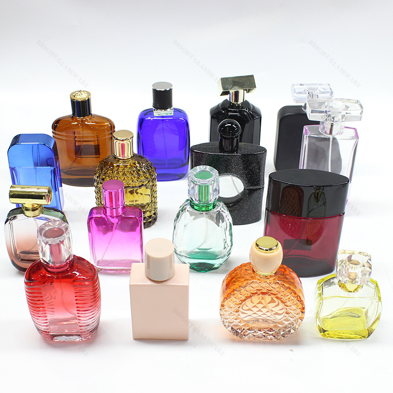 Wholesale Factory Empty Glass Spray Bottles Perfume Atomizer 40ml 80ml 100ml Refillable Luxury Perfume Bottle with Pump