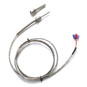 BRIGHT Industrial 3 Wire 1mm Diameter Thermocouple Cable Temperature Sensor Type PT1000 PT100