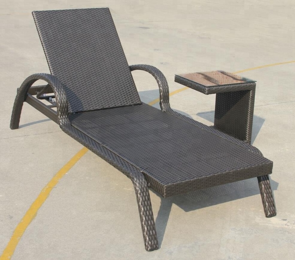 Popular  factory Deck Chair for Garden Sun Lounger daybed FoShan outdoor furniture