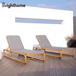 Modern Outdoor Furniture Hotel Hot Sale Leisure Outdoor Sun Bed Chaise Lounge Pool Chair Sun Lounger For Beach