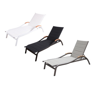 Garden Beach Hotel Commercial Pool Furniture Nordic Sun Lounger Patio Outdoor Foldable Chaise Lounge Chair