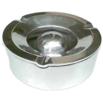 Stylish Ashtray for Home Office Hotel Bar Ash Bowls Modern design Ashtray Metal Round Shaped Silver Color tabletop accessories