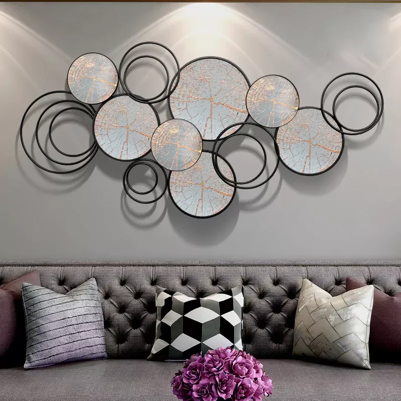 Wall Decor Metal Wallart Wrought Iron Interior Bedroom And Living Room Frame Art Hanging Flower Metal Home Wall Decor