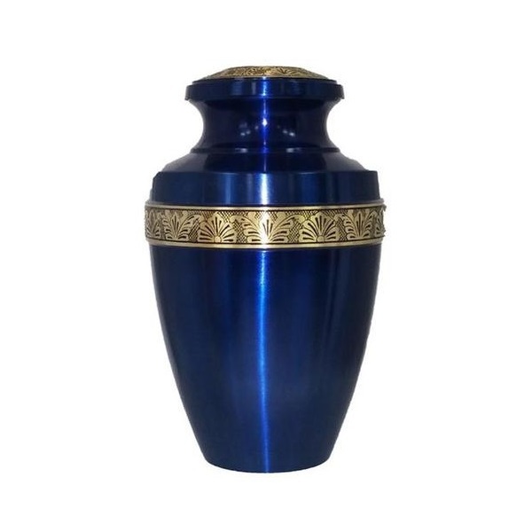 New Arrival Antique Bronze Cremation Urn Burial Ashes Urn Design With Attractive Engraved Band For Human Ashes