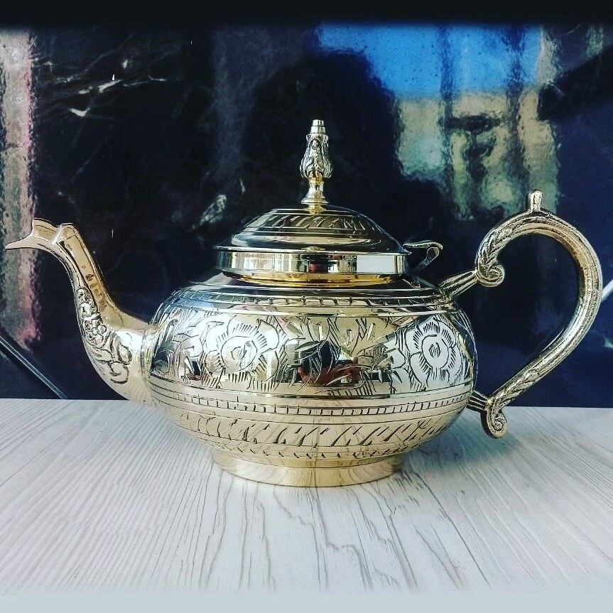 Arabic Tea Kettle in Pure Brass from Handicraft Manufacturers Turkish Tea and Coffee Set Tea Kettle Arabic Coffee Cawa