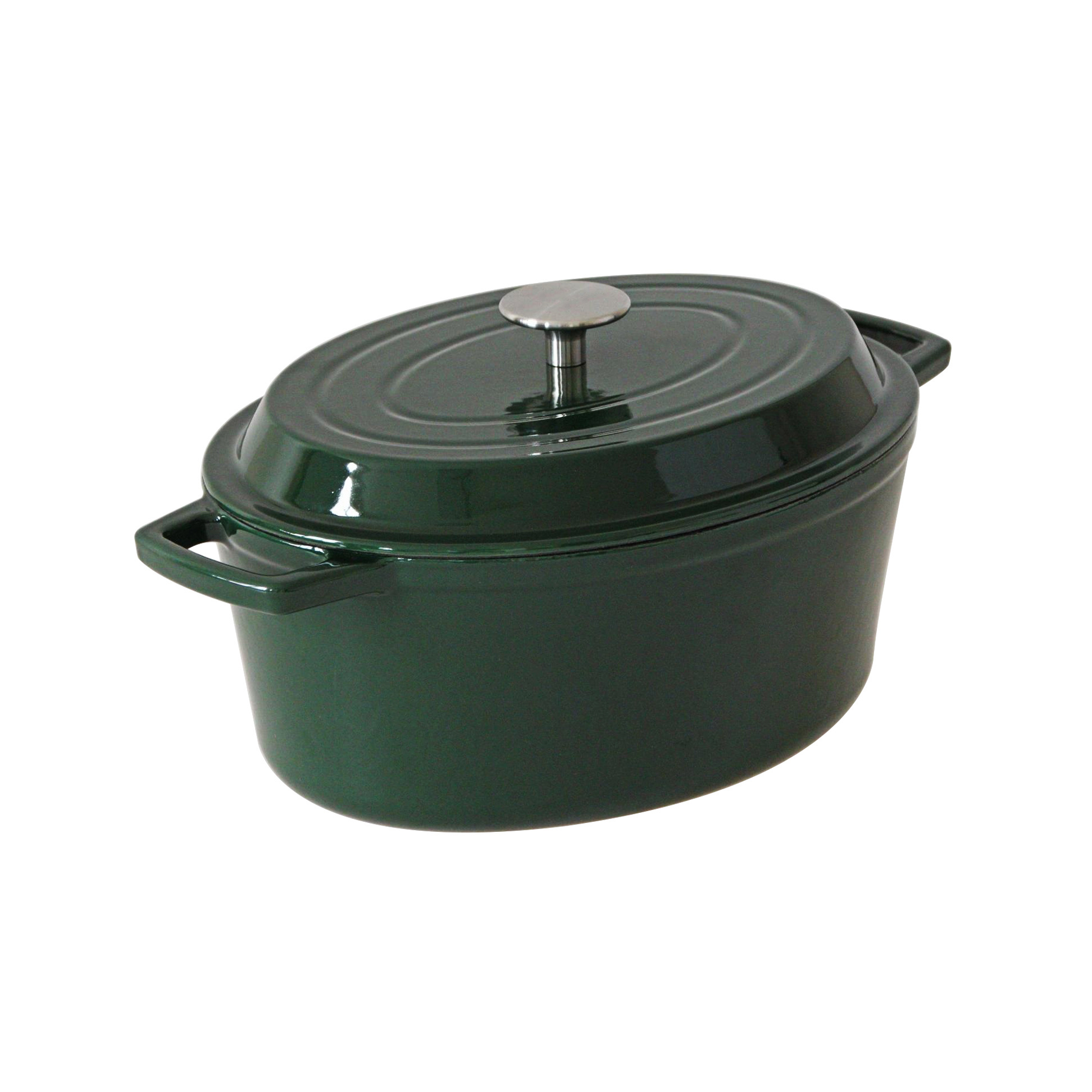 Bright Houseware Restaurant High-Quality New Dark Green Enamel Cast Iron Casserole Non Stick Dutch Oven Cast Iron Cookware Set