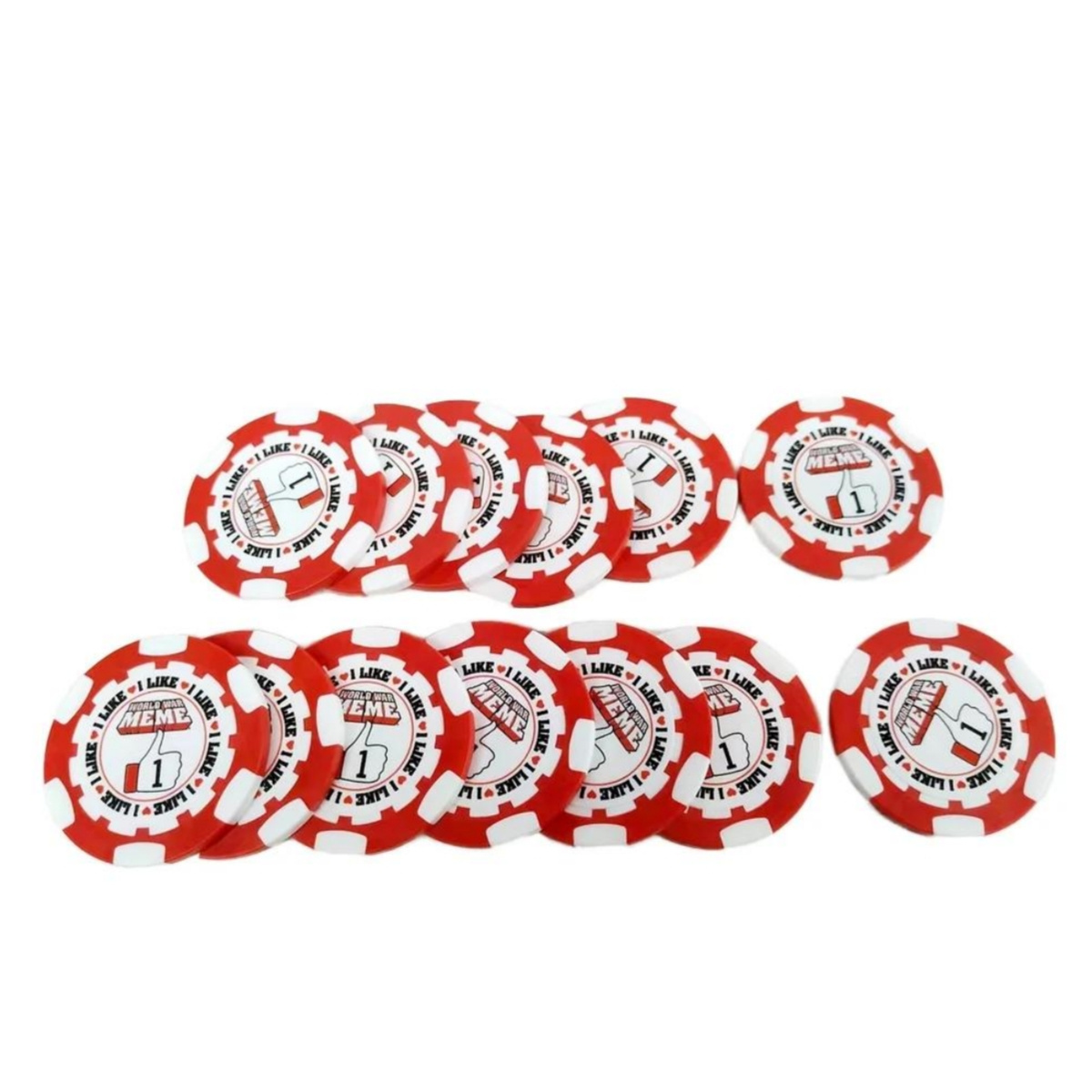 40mm ABS Golf Ball Marker Round Coins Token Chip UV Printing Plastic Gambling Game Custom LOGO Blank Casino Royal Poker Chips