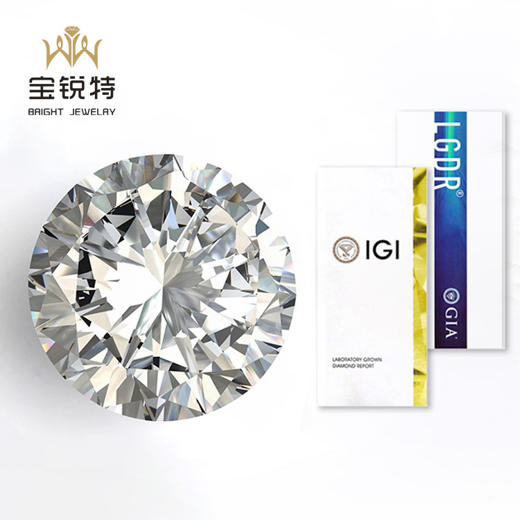 Synthetic Real Cvd Diamond 0.01-1 Carat VVS/VS/SI White Cvd Hpht Diamond Gia Lab Created Diamond