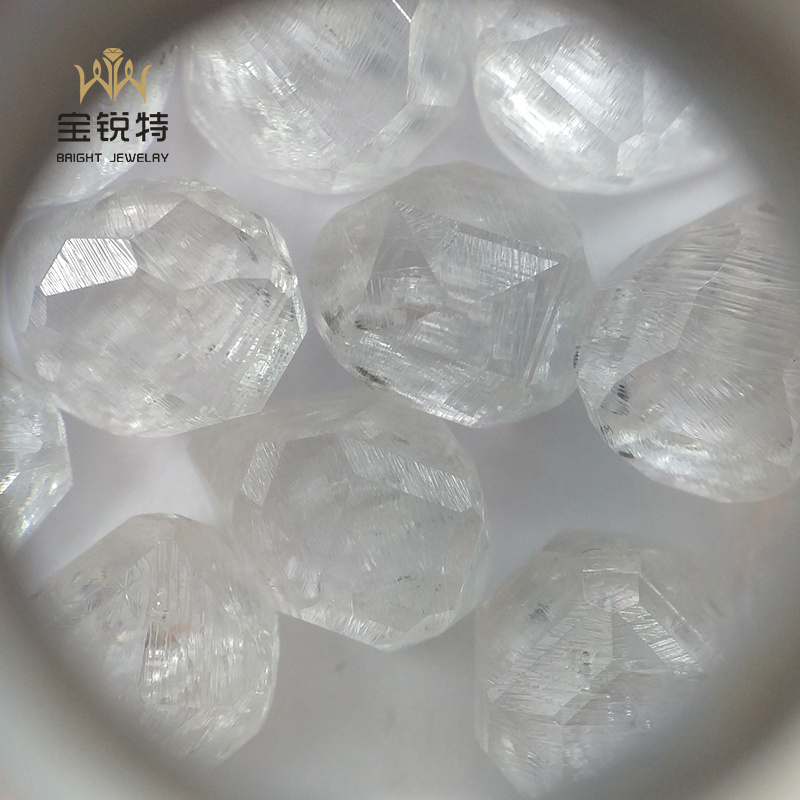 Wholesale HPHT Rough Lab Grown Diamond 1-10CT A+ A B Uncut White HPHT Rough Lab Diamond