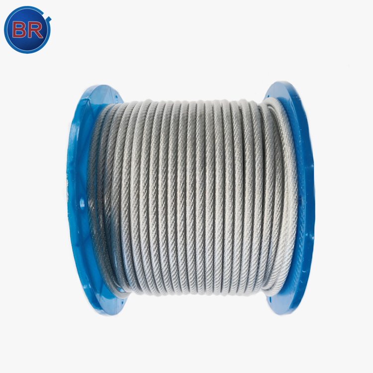 Hot Selling Product High Quality  High Tension PVC Coated 6*12 Galvanized Wire Rope Steel Cable