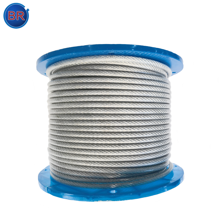 Hot Selling Product High Quality  High Tension PVC Coated 6*12 Galvanized Wire Rope Steel Cable