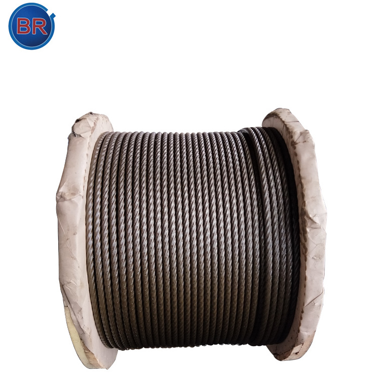 Factory Hot Sale Price 12mm High Quality High Strength 6*19 Ungalvanized Steel Wire Rope