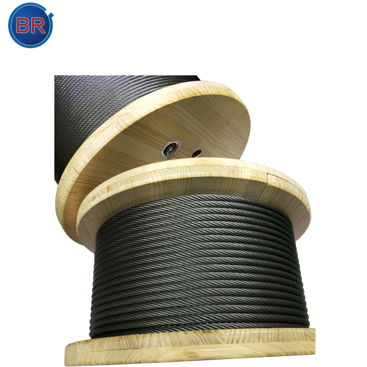 Factory Production Price High Carbon Sisal Core 8*19S Elevator Steel Wire Rope ( one year warranty )