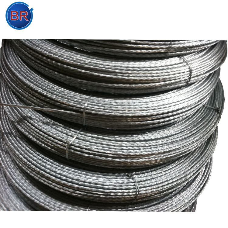 High Quality Used In Pulling Conductor  Galvanized Steel Wire Rope 1*7 1*19 Steel Standard 1.5mm 2mm