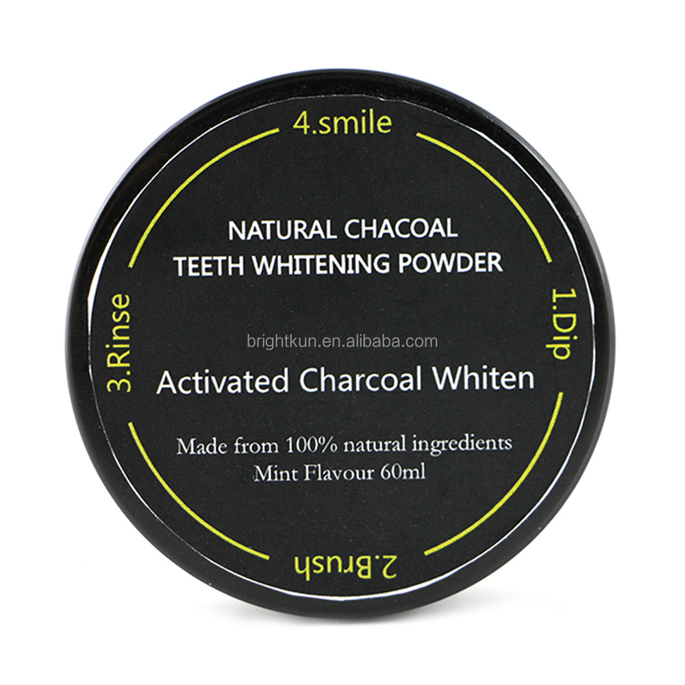 OEM private label Food Grade teeth whitening activated coconut charcoal tooth powder Activated Bamboo Charcoal teeth Powder