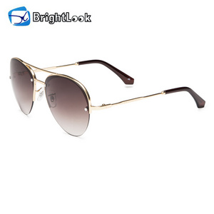 New Trendy Custom Fashion Stainless Steel Sunglass Designer Metal Sunglasses