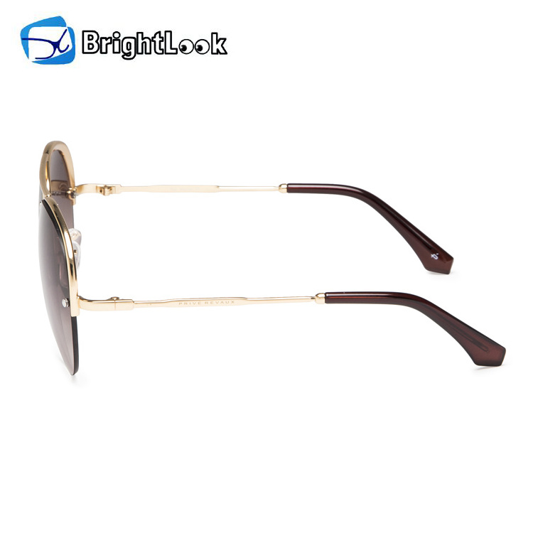 New Trendy Custom Fashion Stainless Steel Sunglass Designer Metal Sunglasses