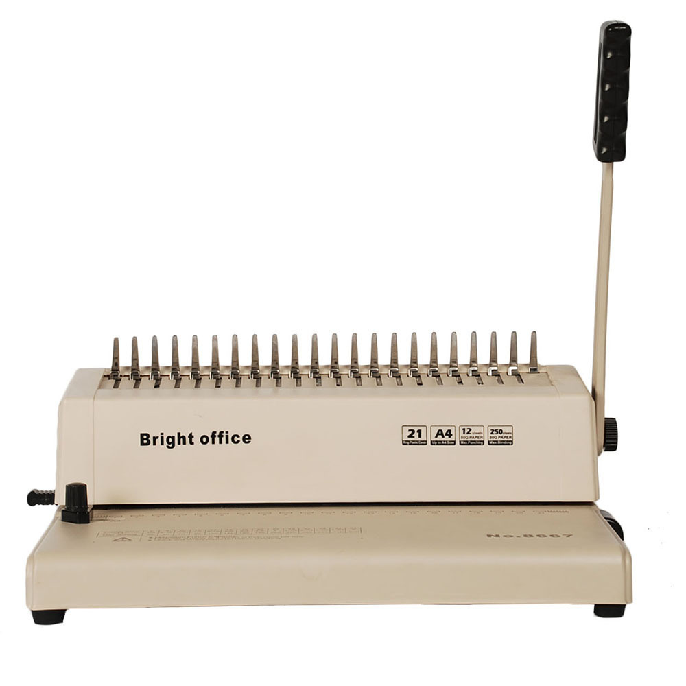 perfect manual binding machine for comb binder from bright office