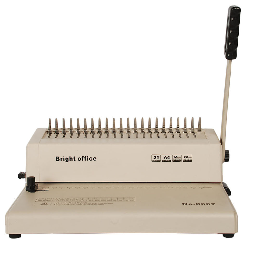 perfect manual binding machine for comb binder from bright office