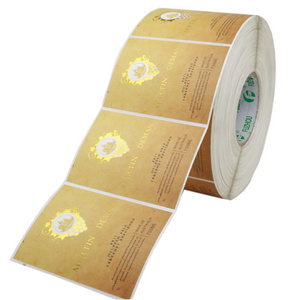 Custom Printed Packaging Adhesive Sticker Printing  Roll Label Art paper  Stickers