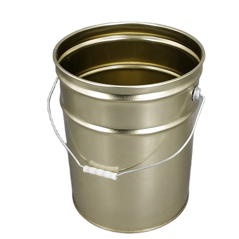 20L Colored paint tin pail 5 gallon metal bucket with lid and handle for sale