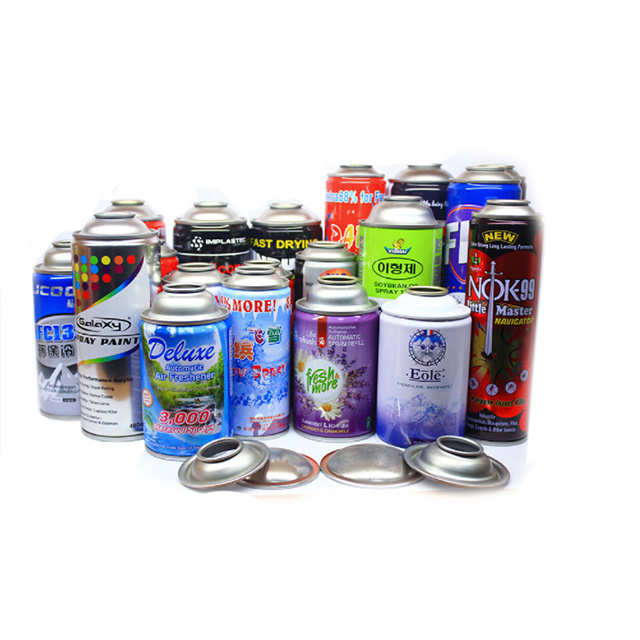 wholesale empty aerosol metal tin can portable refilling butane gas can with valve