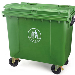 1100 liter wheelie plastic waste bin storage boxes with wheels