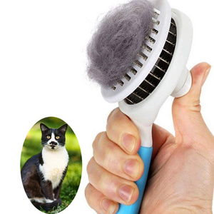 STROBIGO Wholesale pet hair removal automatic cleaning combs, knotted needle combs for cats and dogs/