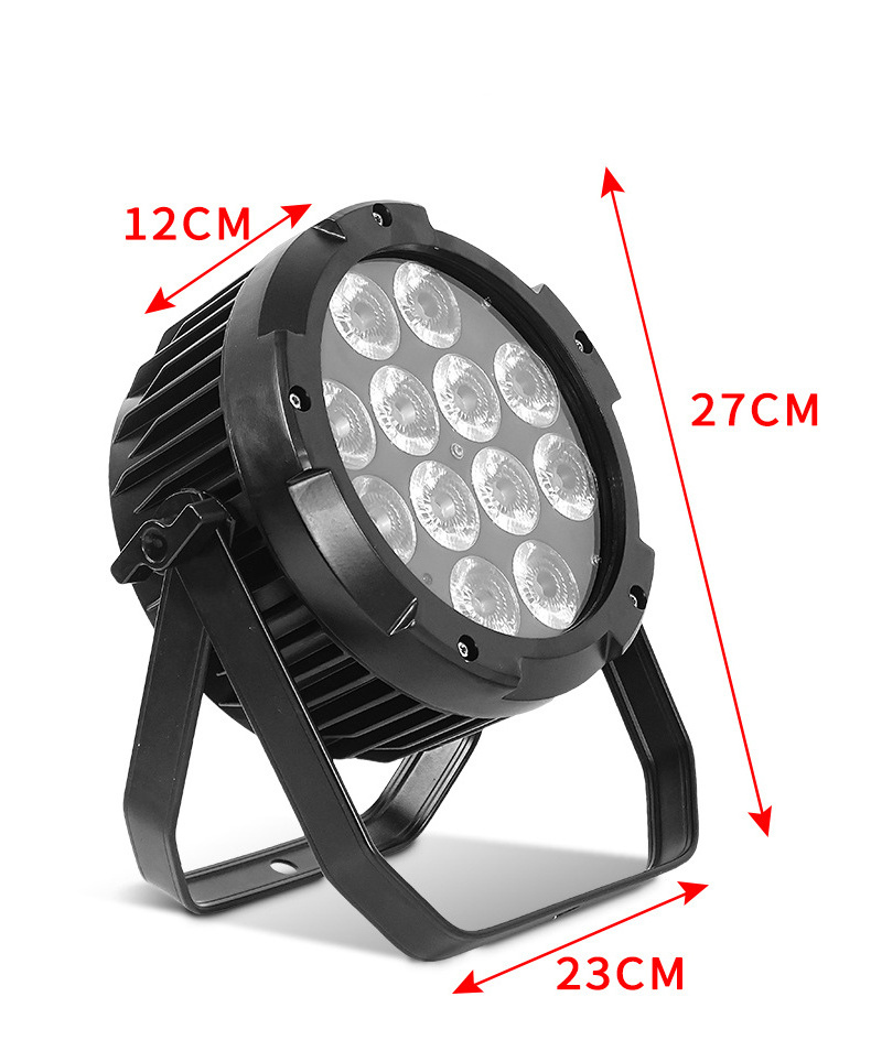 12x18w RGBWA UV 6in1 Battery Powered Wifi App Remote Dmx Wireless Waterproof Led Par Light