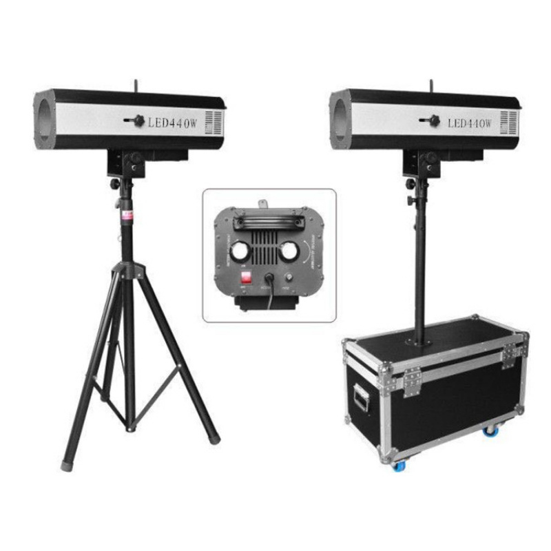 Theater stage equipment concert 440w led follow spot light beam projection effect for wedding