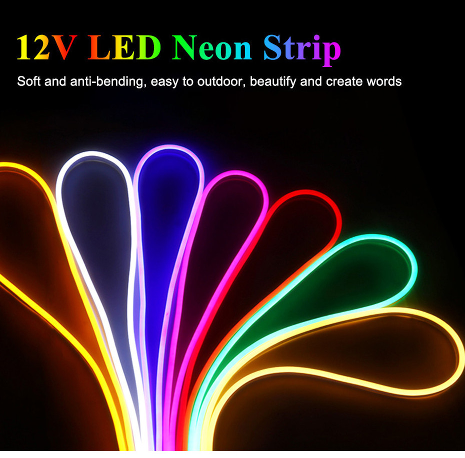 12V/24V 110V 220V Silicone PVC Magic Strip Light SMD5050 RGB Led Neon Flex