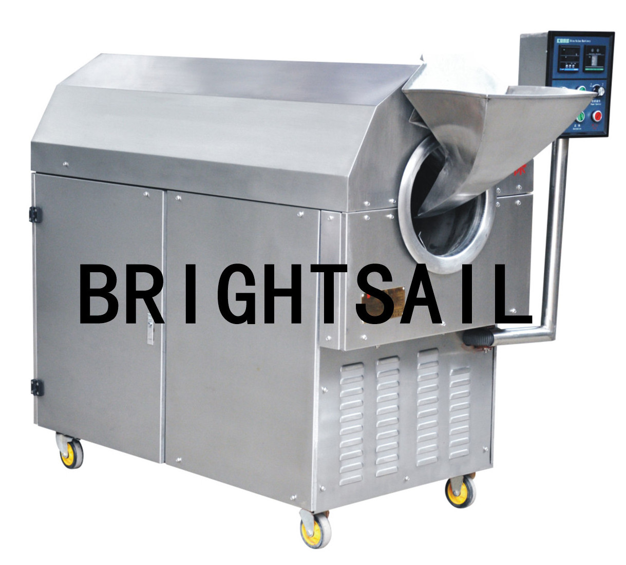 100-500kg/h high capacity peanut grain almond nut roaster machinery