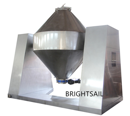 Double cone fertilizer mixer equipment matcha tea herb powder mixing machine