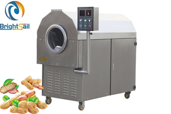 100-500kg/h high capacity peanut grain almond nut roaster machinery