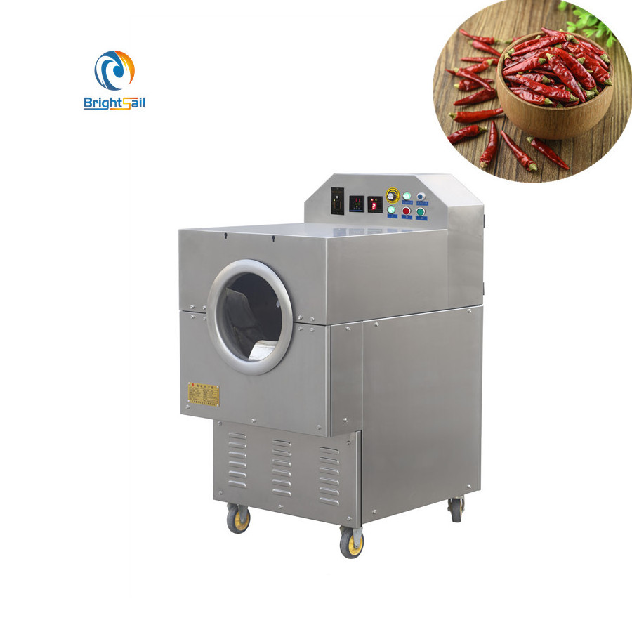 100-500kg/h high capacity peanut grain almond nut roaster machinery