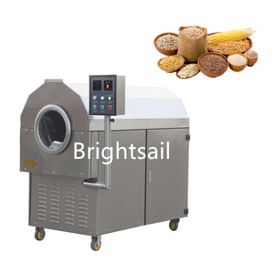 Horizontal electric sesame nuts coffee bean roaster pepper roasting machine