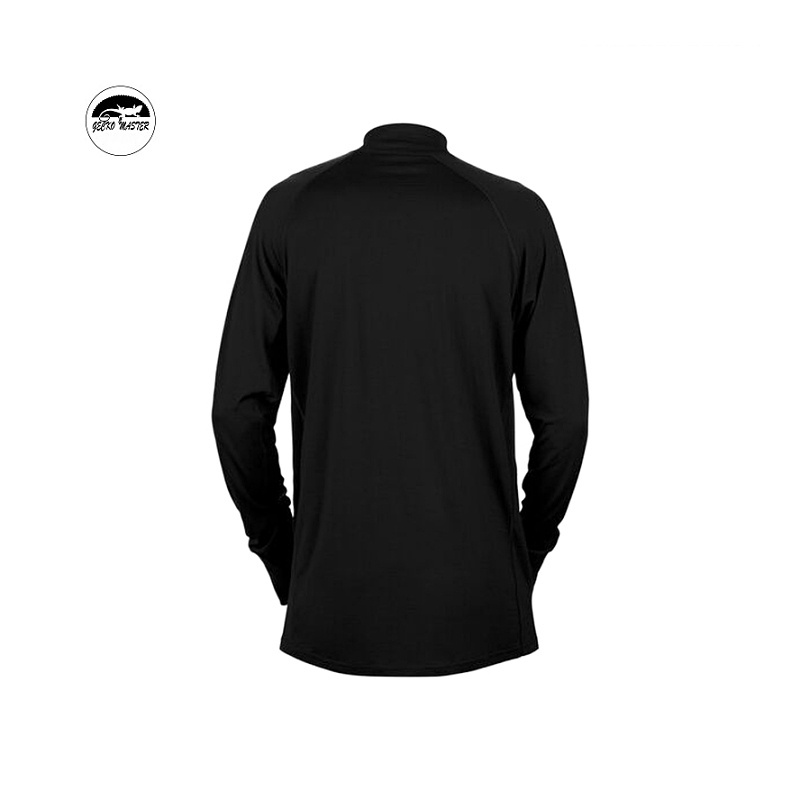 OEM factory high quality GECKO MASTER Men's 100% Merino Wool Thermal Long Sleeves Half-zip Base Layer Heated Underwear