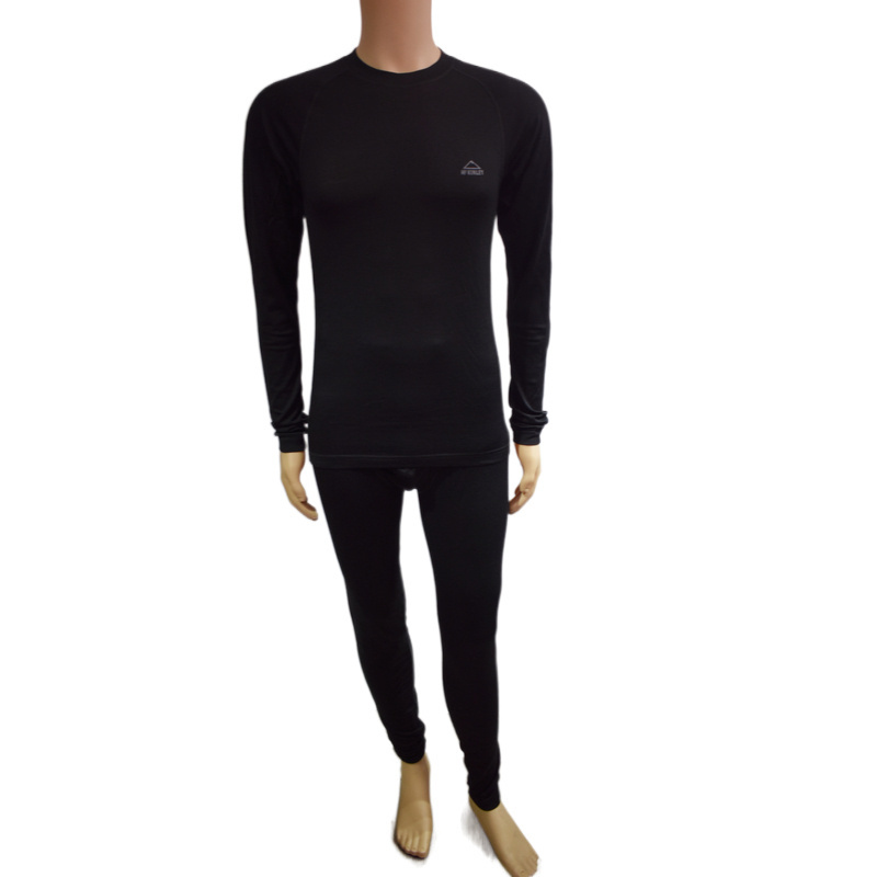 Merino wool Long sleeve underwear man long johns,heated thermal underwear 100% Merino Wool Base Layer T Shirt