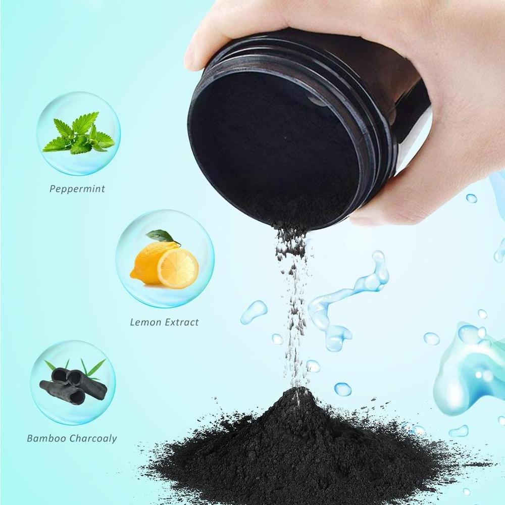 Coconut Activated charcoal teeth whitening powder for private label bamboo charcoal powder wholesale for deep cleansing